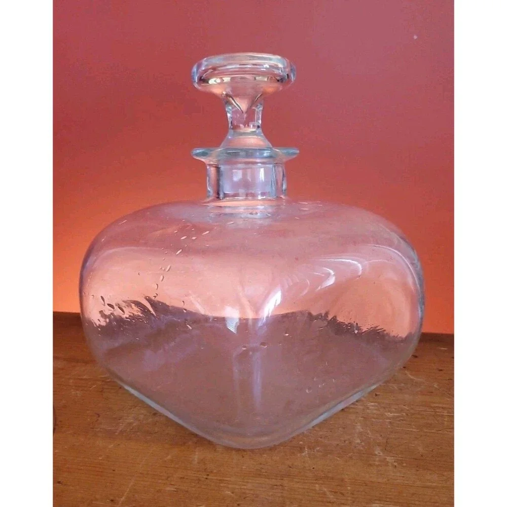 Blenko Williamsburg Custom Glass Bottle Hand-blown Ship's Decanter With Stopper